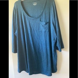 Lane Bryant sweater with 3/4 length sleeves.